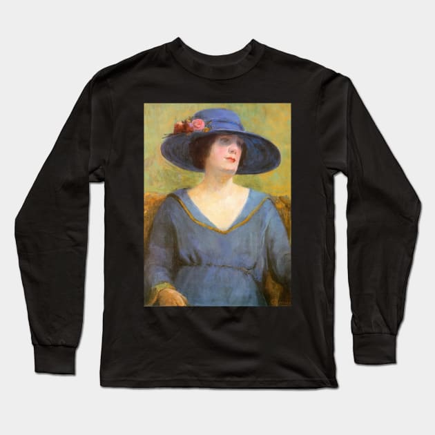 blue hat 1922 - Tarsila do Amaral Long Sleeve T-Shirt by Kollagio